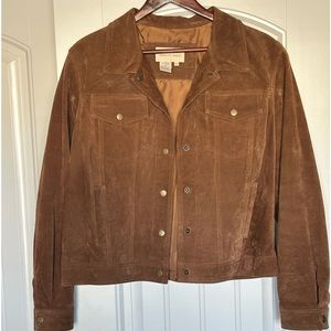 Beautiful Womens Brown Suede Jacket. Like new. Territory Ahead